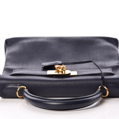 Hermes Taurillon Clemence Kelly Retourne 28 Bleu Nuit 10 of 37