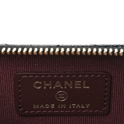 Chanel Caviar Quilted Zip Card Holder Black 6 of 8