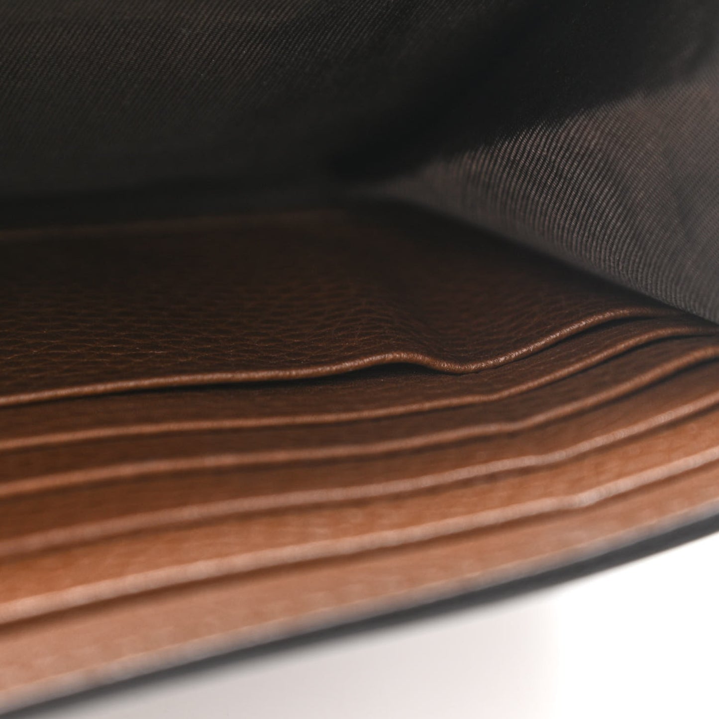 Cellarius Calfskin GG Marmont Chain Wallet Nut Brown