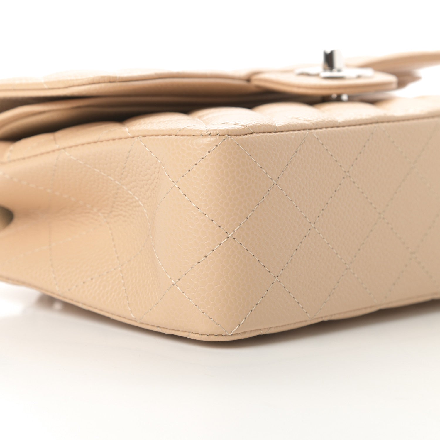 Chanel Caviar Quilted Small Double Flap Beige 9 of 11