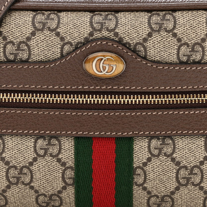 Gucci GG Supreme Monogram Web Mini Ophidia Shoulder Bag Brown 8 of 11