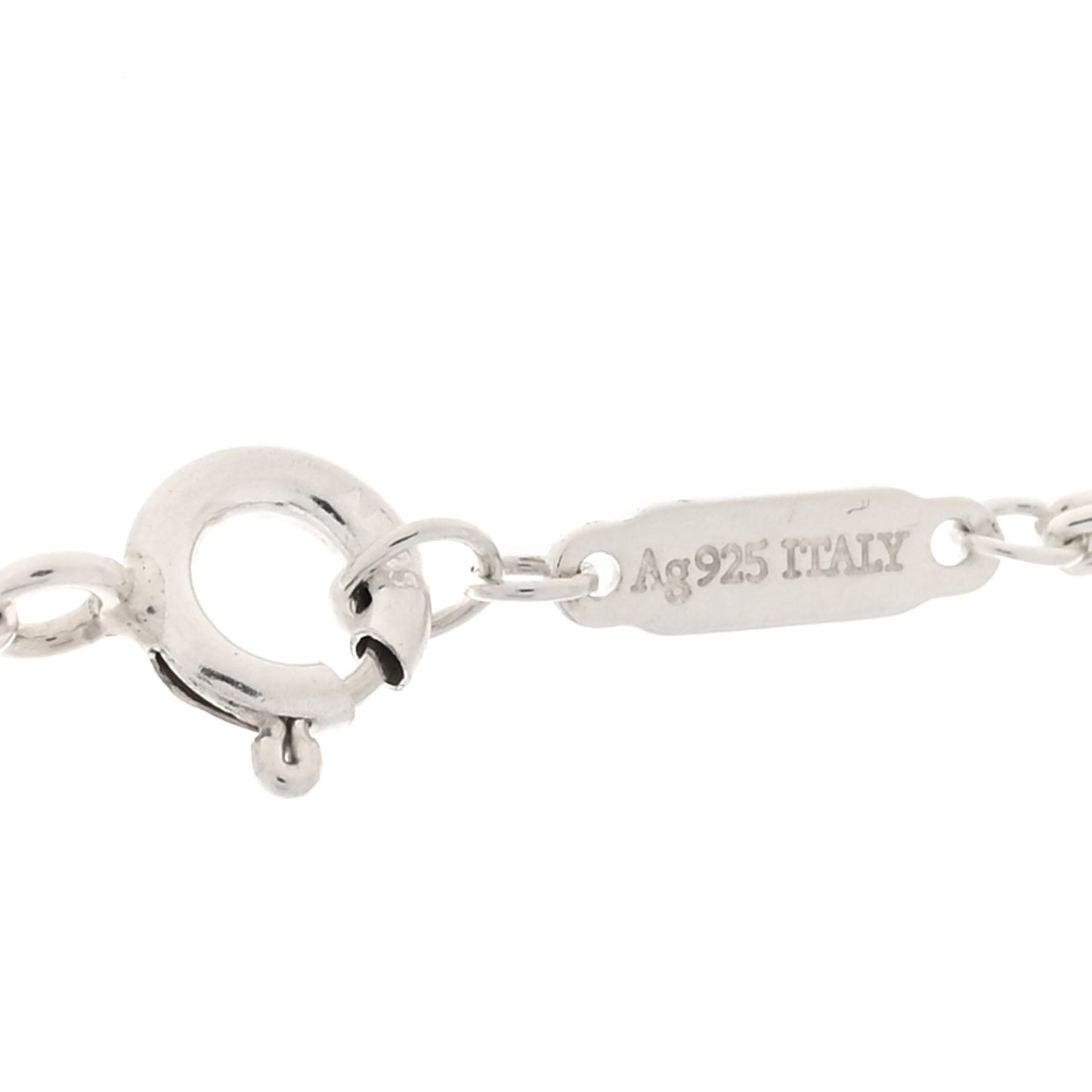Sterling Silver Double HardWear Link Pendant Necklace