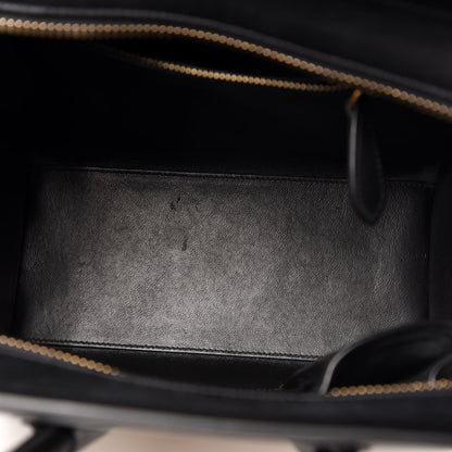 Celine Bullhide Drummed Calfskin Micro Tri-Color Luggage Antarctic 5 of 12