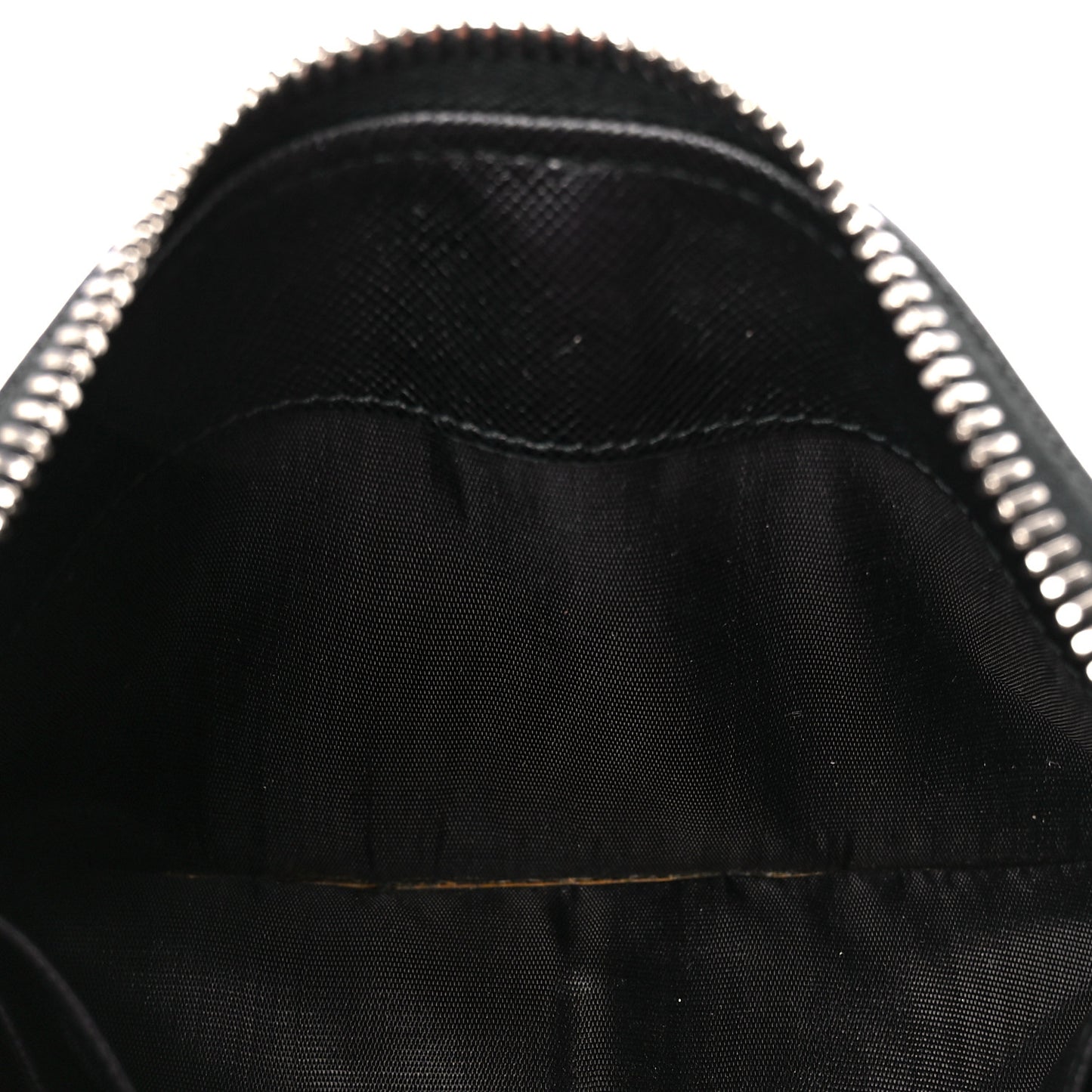 Tessuto Nylon Zip Around Wallet Black