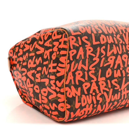 Louis Vuitton Monogram Graffiti Speedy 30 Orange 9 of 11