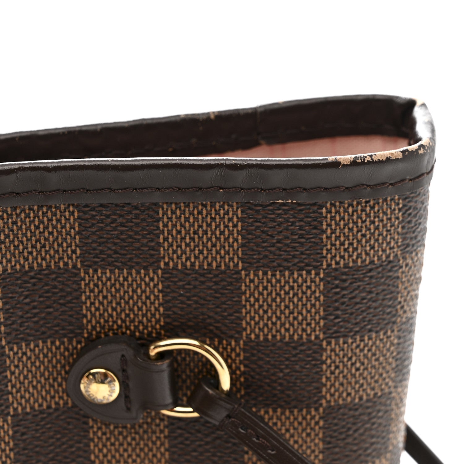 Louis Vuitton Damier Ebene Neo Neverfull MM Rose Ballerine 12 of 13