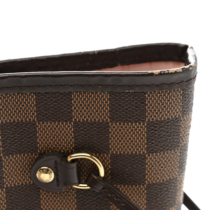 Louis Vuitton Damier Ebene Neo Neverfull MM Rose Ballerine 12 of 13