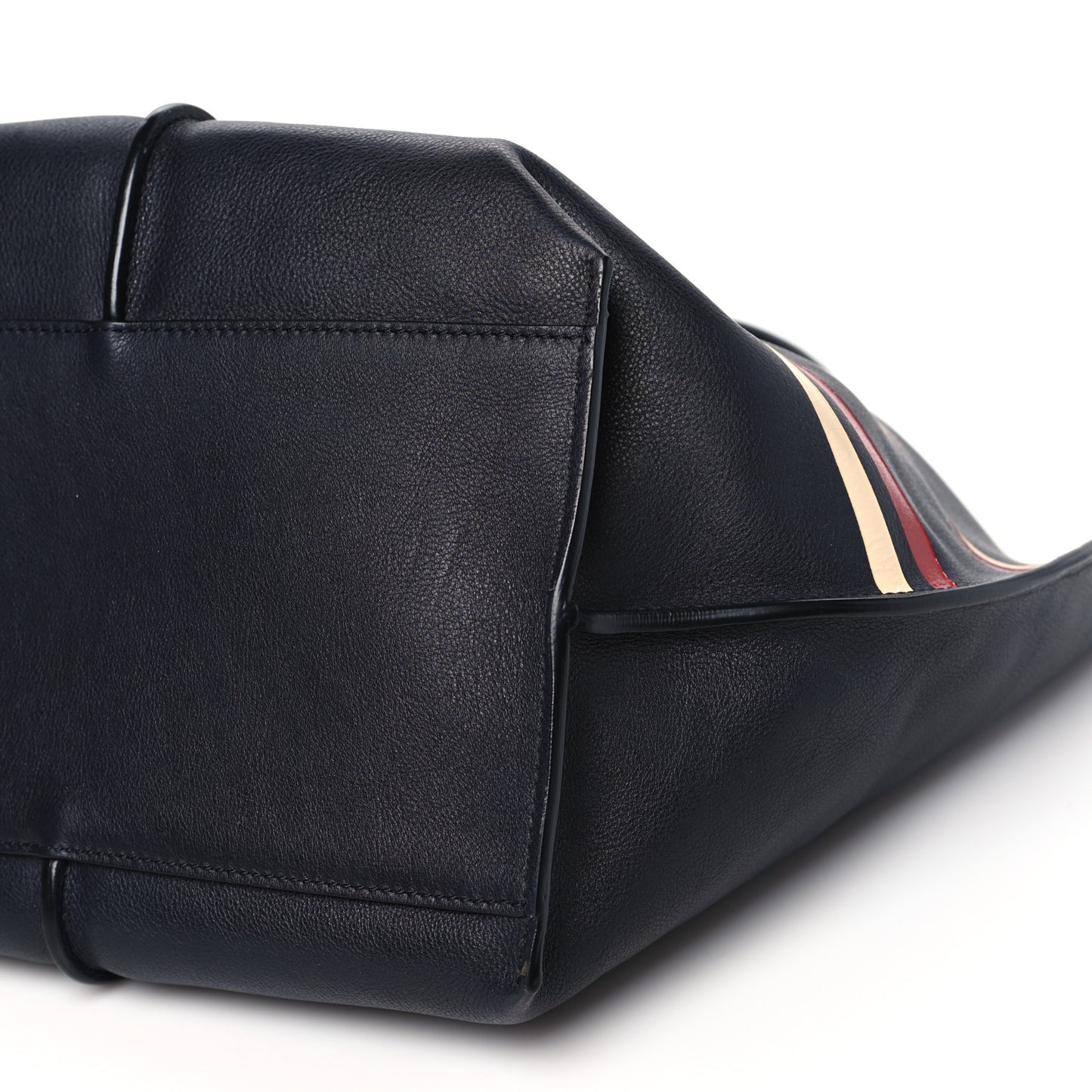 Smooth Calfskin Medium Vick Tote Full Blue