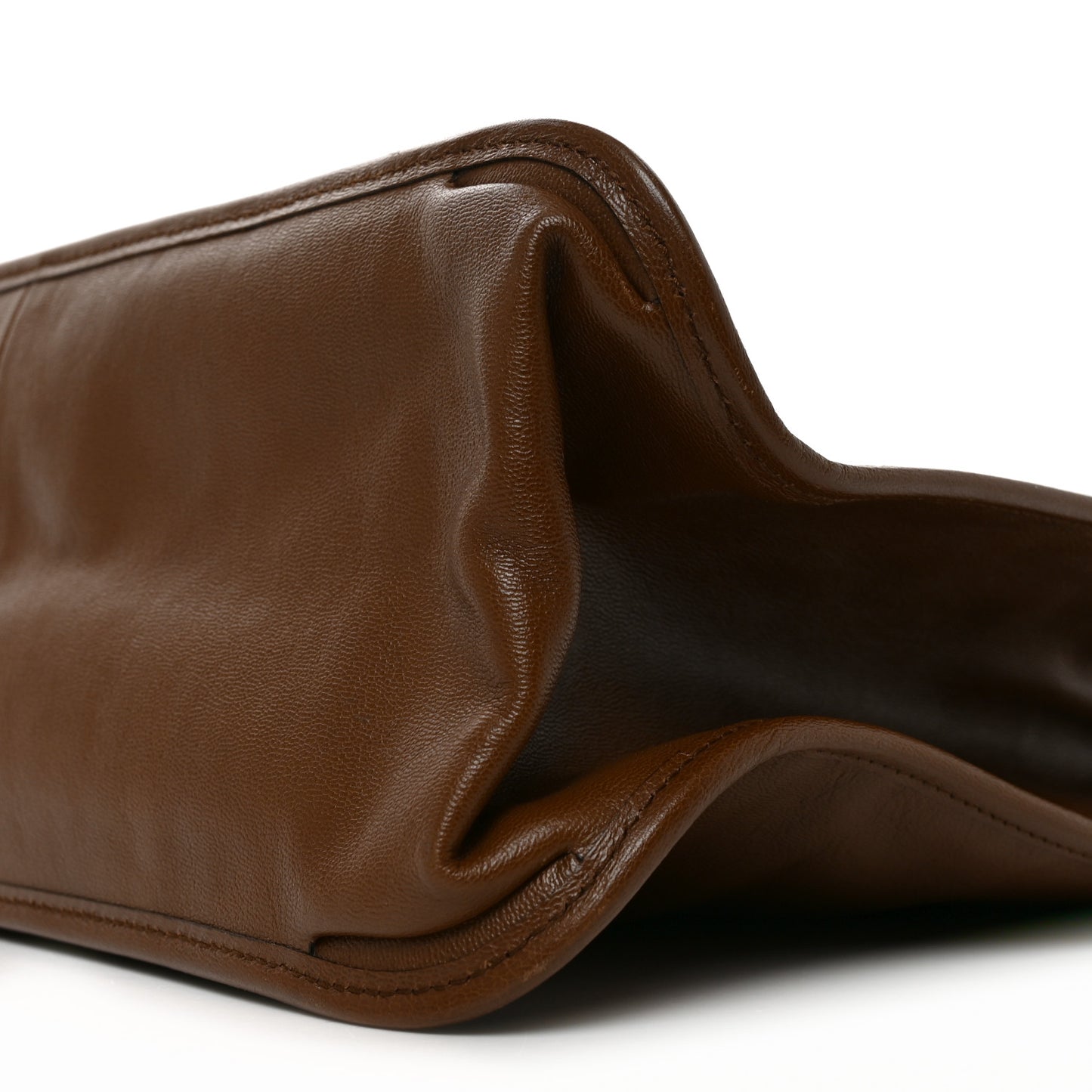 New Sakai Calfskin Lux Horsebit 1955 Tote Bag Brown Sugar