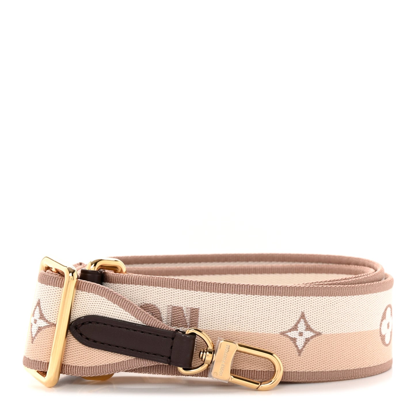 Jacquard Speedy Bandouliere 20 Shoulder Strap Beige Brown