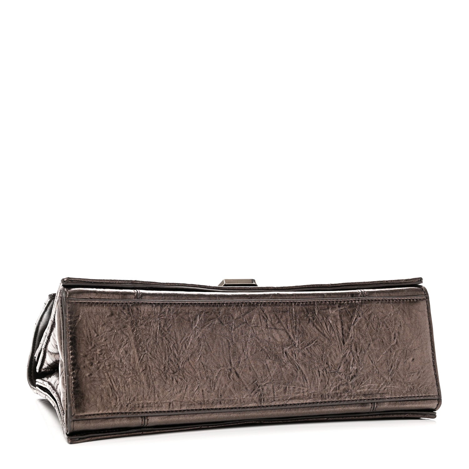 Balenciaga Metallic Crushed Calfskin Quilted Medium Crush Chain