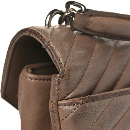 Saint Laurent Sheepskin Matelasse Chevron Monogram Medium College Bag Fard 15 of 20