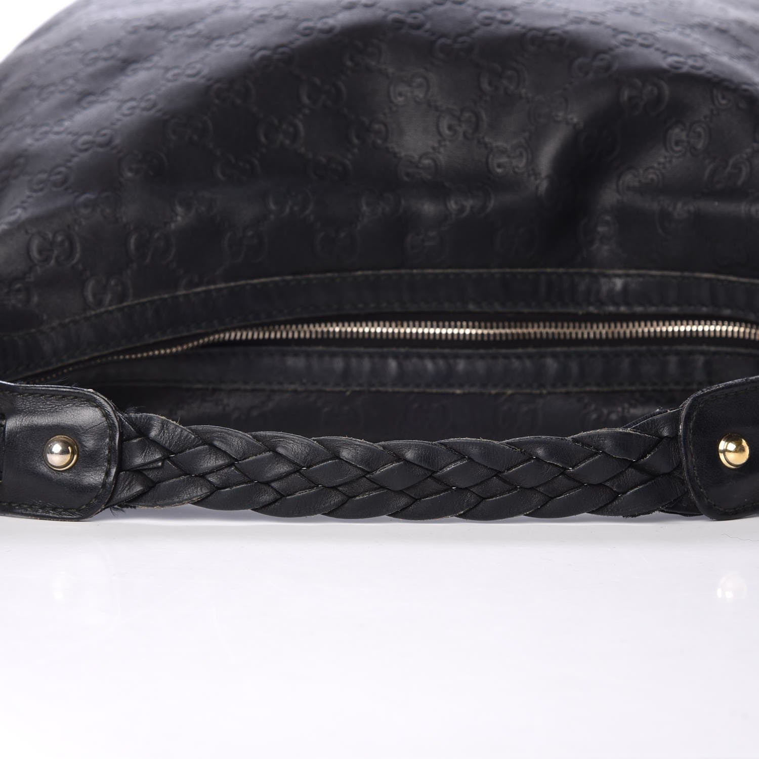 Gucci Guccissima Pelham Medium Hobo Black 8 of 13