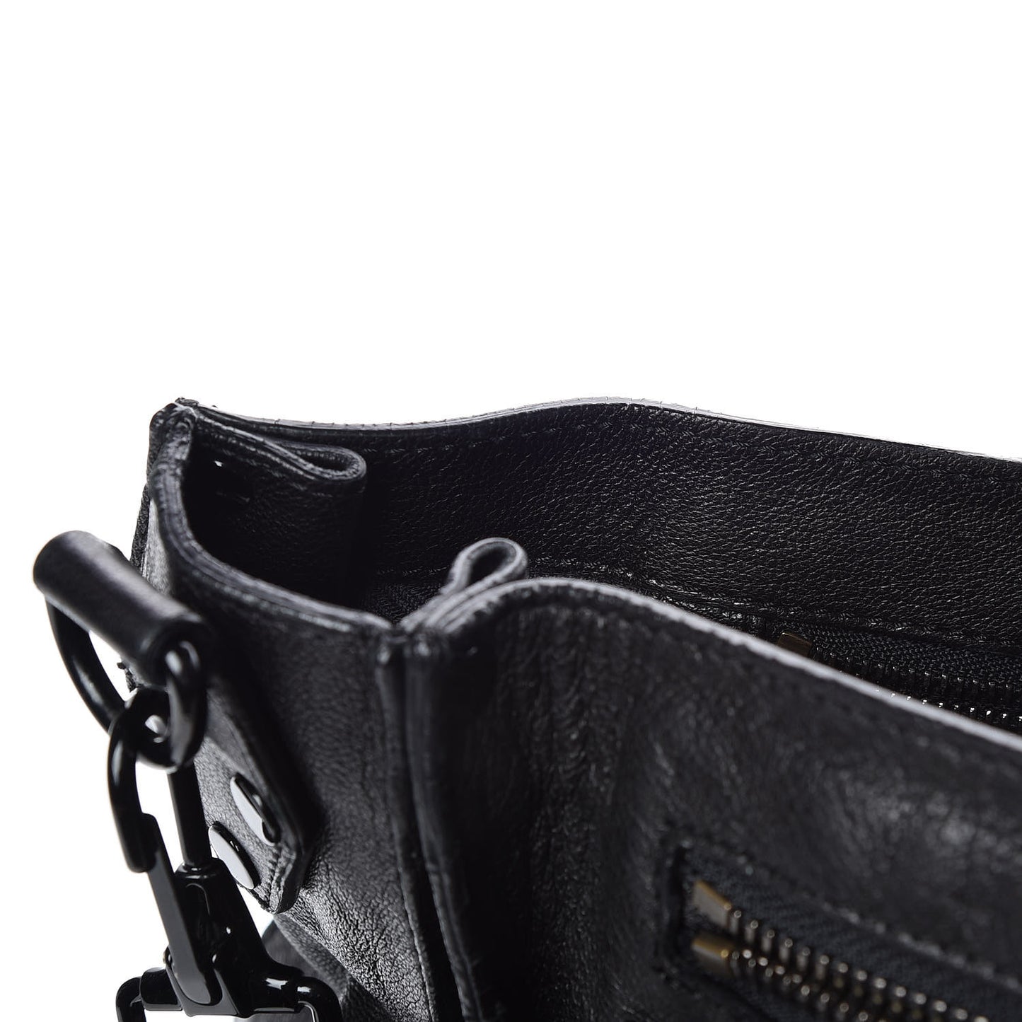 Lambskin PS1 Large Satchel Black