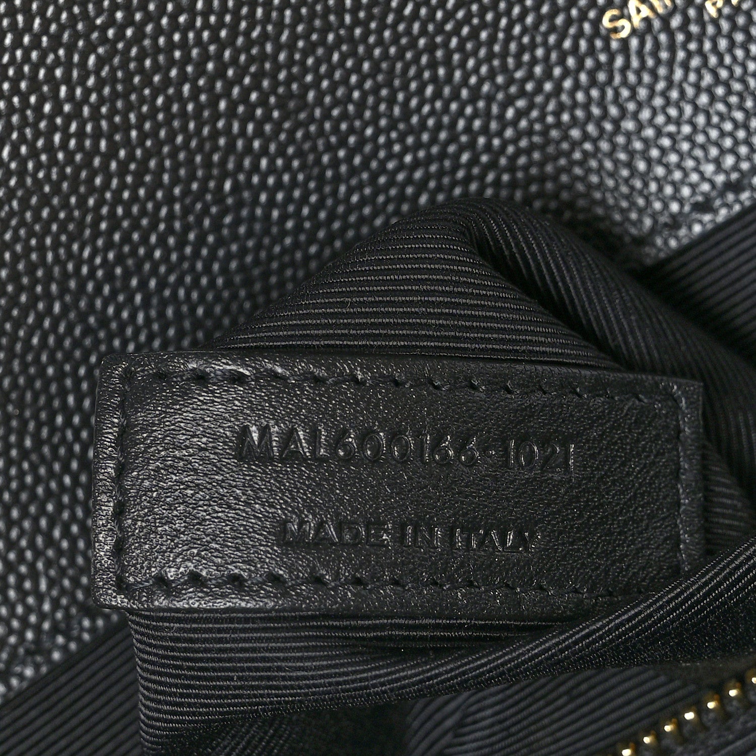 Saint Laurent Grain De Poudre Textured Mixed Matelasse Large Triquilt Monogram Satchel Black 5 of 8