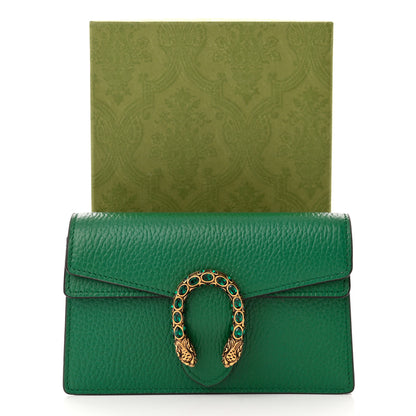 Gucci Calfskin Super Mini Dionysus Shoulder Bag Emerald 10 of 10