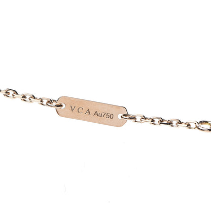 Van Cleef & Arpels 18K Rose Gold Diamond Carnelian Vintage Alhambra Pendant Necklace 6 of 7