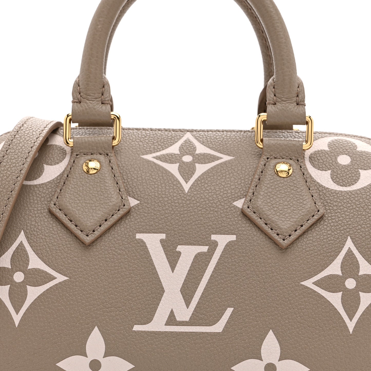 Empreinte Monogram Giant Speedy Bandouliere 20 Creme Beige