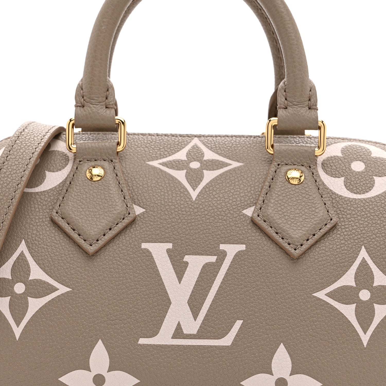 Louis Vuitton Empreinte Monogram Giant Speedy Bandouliere 20 Creme Beige 7 of 9