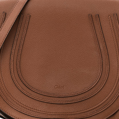 Chloe Calfskin Medium Marcie Round Crossbody Bag Tan 7 of 9