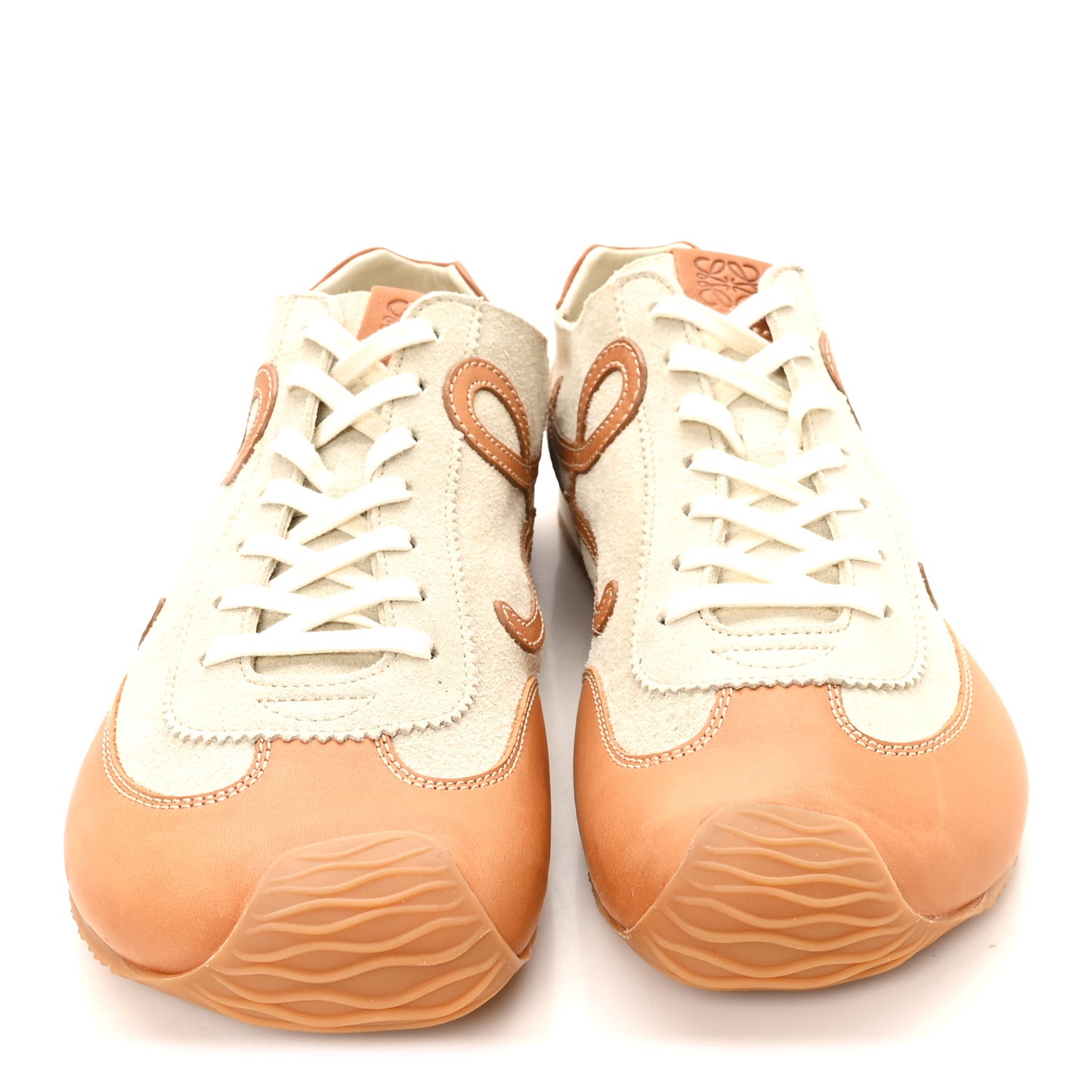 Deerskin Calfskin Mens Ballet Runners 2.0 Sneakers  44 Soft White Tan
