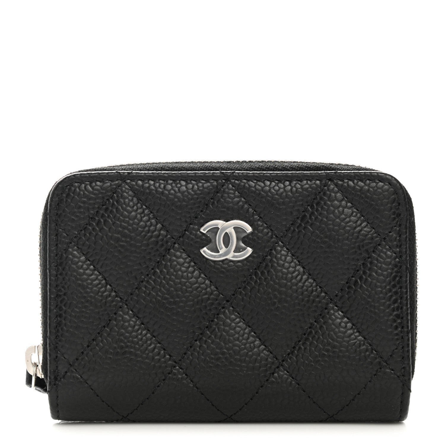 Chanel Caviar Quilted Classic Zipped Coin Purse Black 1 of 8