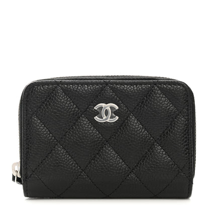 Chanel Caviar Quilted Classic Zipped Coin Purse Black 1 of 8