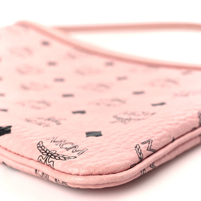 MCM Visetos Liz Shopper Tote Pouch Light Pink 9 of 10