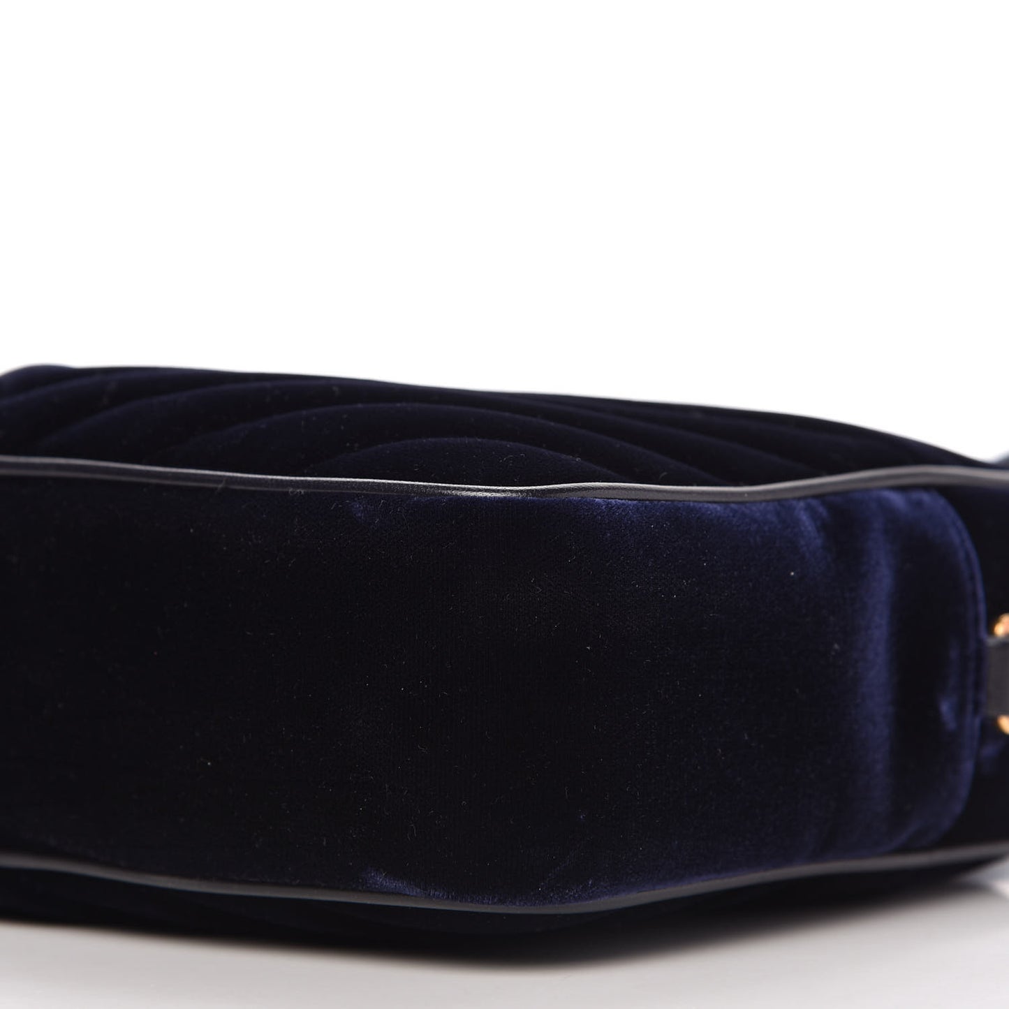 Velvet Matelasse Monogram Lou Camera Bag Navy