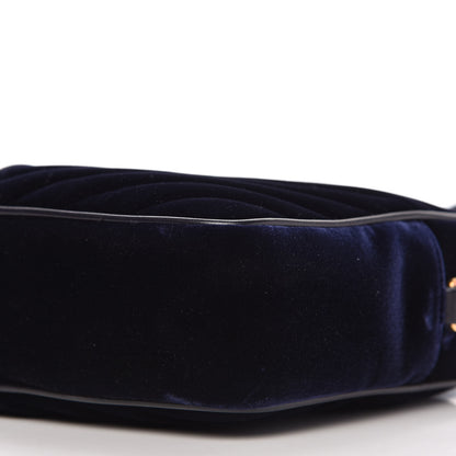 Saint Laurent Velvet Matelasse Monogram Lou Camera Bag Navy 7 of 10