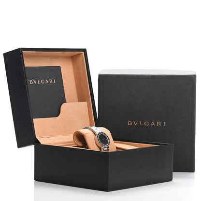 Bulgari Stainless Steel 23mm Quartz Watch Black 5 of 5
