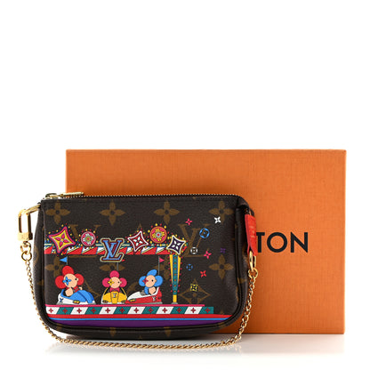 Louis Vuitton Monogram 2020 Christmas Animation Bumper Cars Mini Pochette Accessories Coquelicot 9 of 9