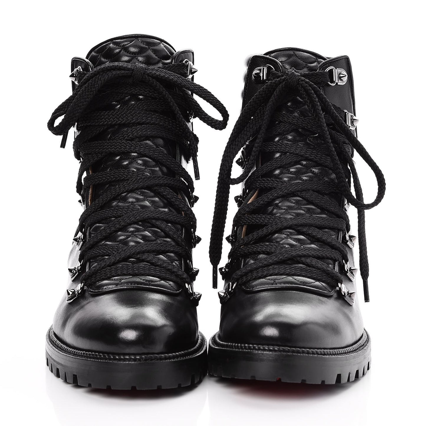 Shiny Nappa Mad Flat Boots 41 Black