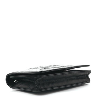 Chanel Patent Strass Wallet On Chain WOC Black 4 of 12