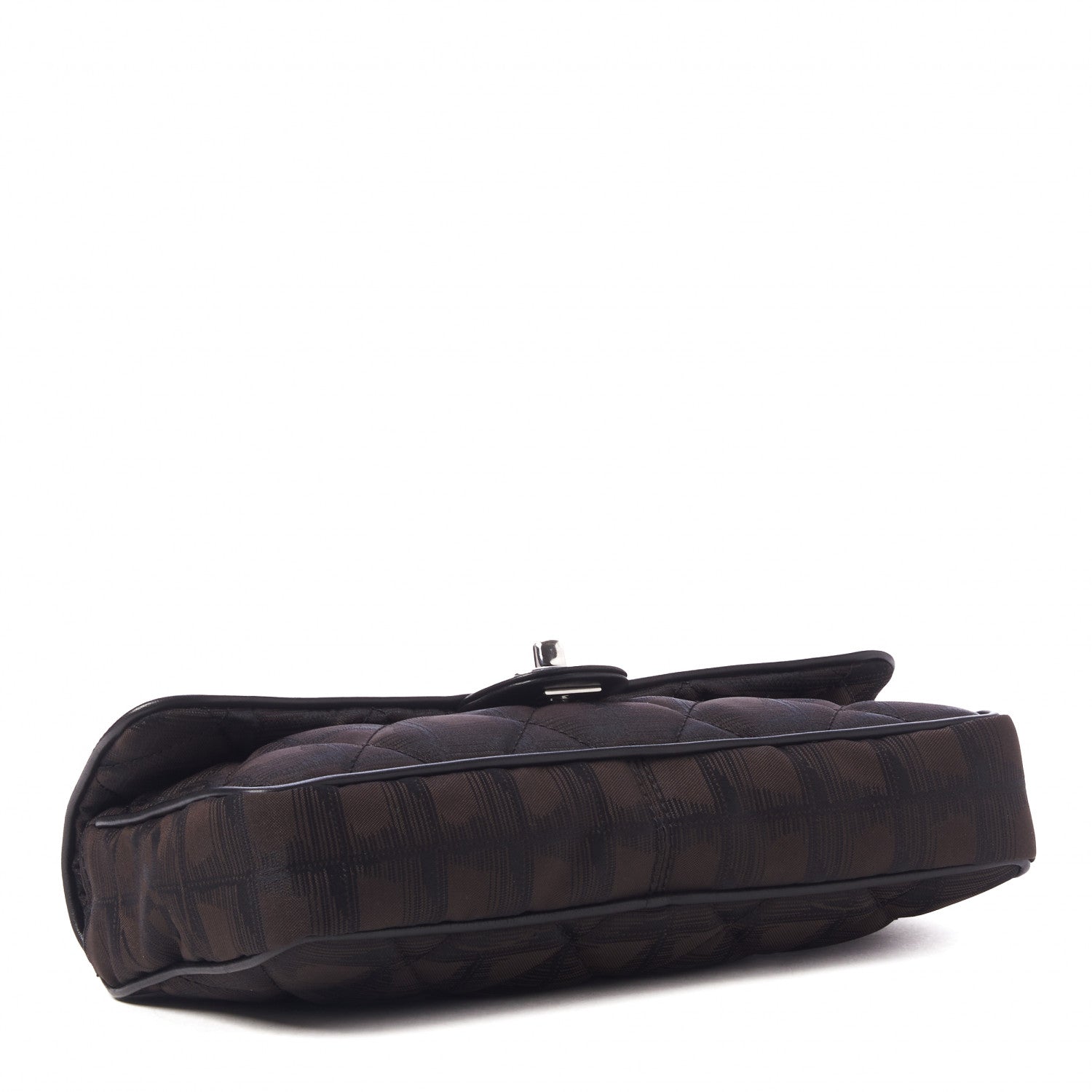 Chanel Nylon Quilted Travel Flap Dark Brown 3 of 8