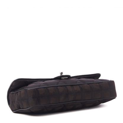 Chanel Nylon Quilted Travel Flap Dark Brown 3 of 8