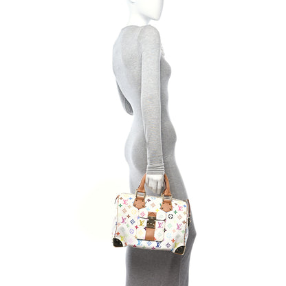 Louis Vuitton Monogram Multicolor Speedy 30 White 2 of 11