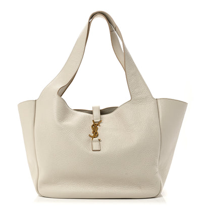 Saint Laurent Grained Deerskin Bea Tote Blanc Vintage 1 of 10