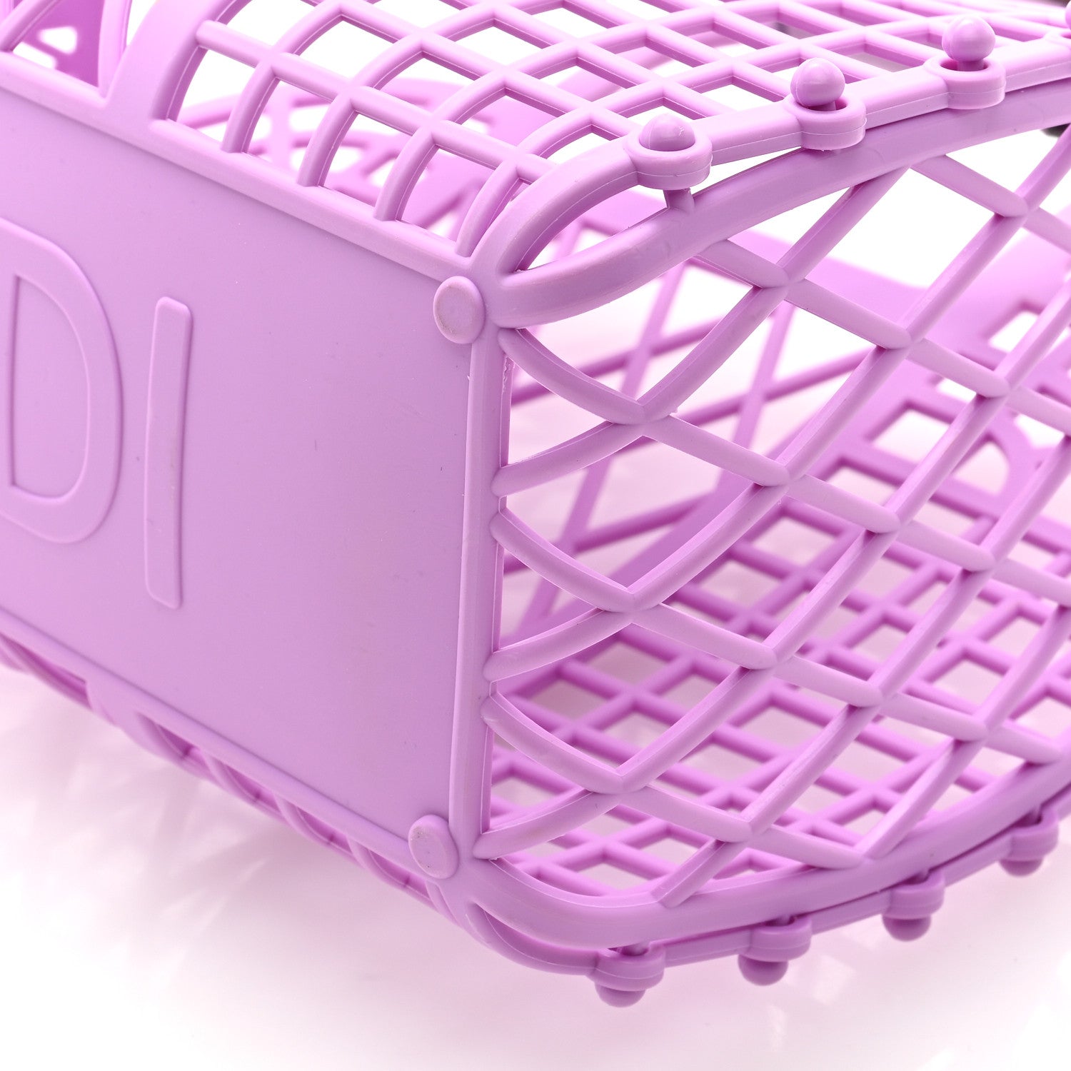 Fendi Recycled Plastic Vitello Liberty Matte Small Fendi Basket Violetta 9 of 9