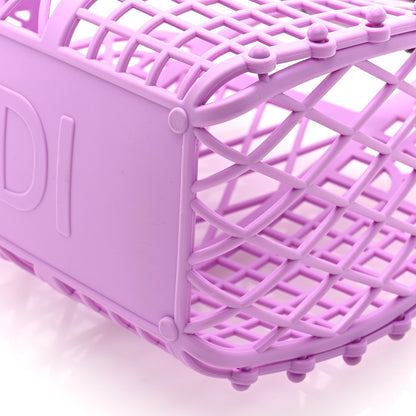 Fendi Recycled Plastic Vitello Liberty Matte Small Fendi Basket Violetta 9 of 9