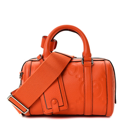 Gucci Piuma Calfskin Jumbo GG Embossed Mini Duffle Bag Good Orange 1 of 9