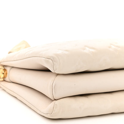 Louis Vuitton Lambskin Embossed Monogram Coussin PM Beige Cream 10 of 12