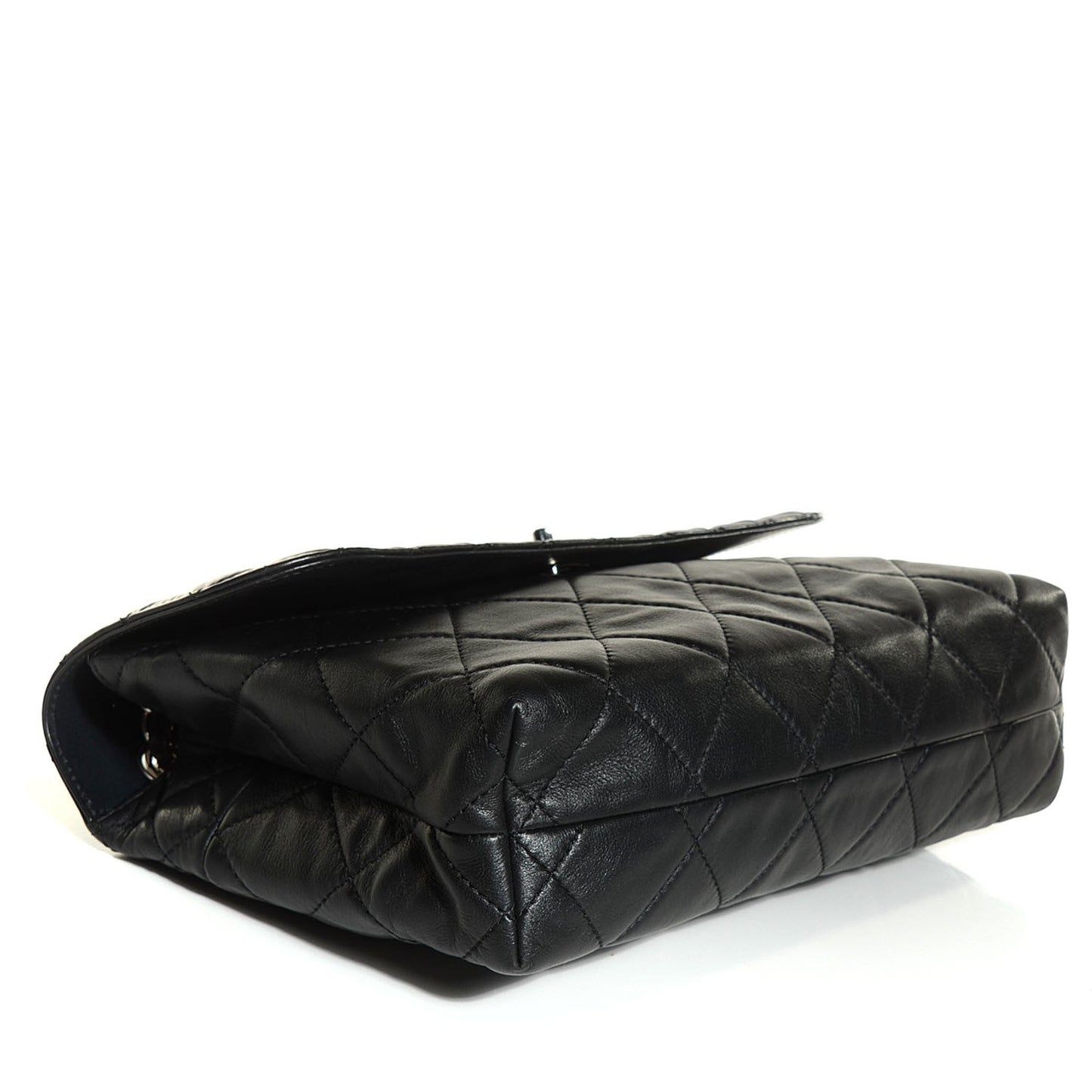 Calfskin Quilted In the Business Flap Bag Black