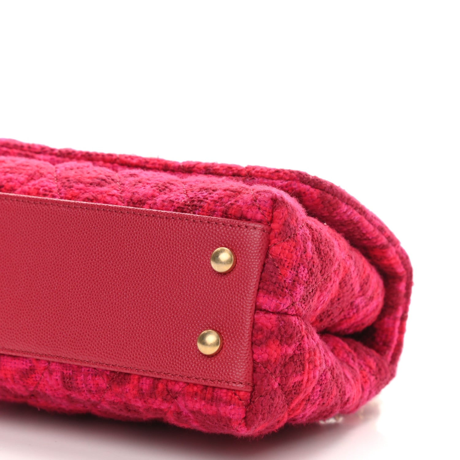 Chanel Tweed Mini Coco Handle Flap Fuchsia 10 of 13