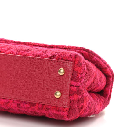 Chanel Tweed Mini Coco Handle Flap Fuchsia 10 of 13