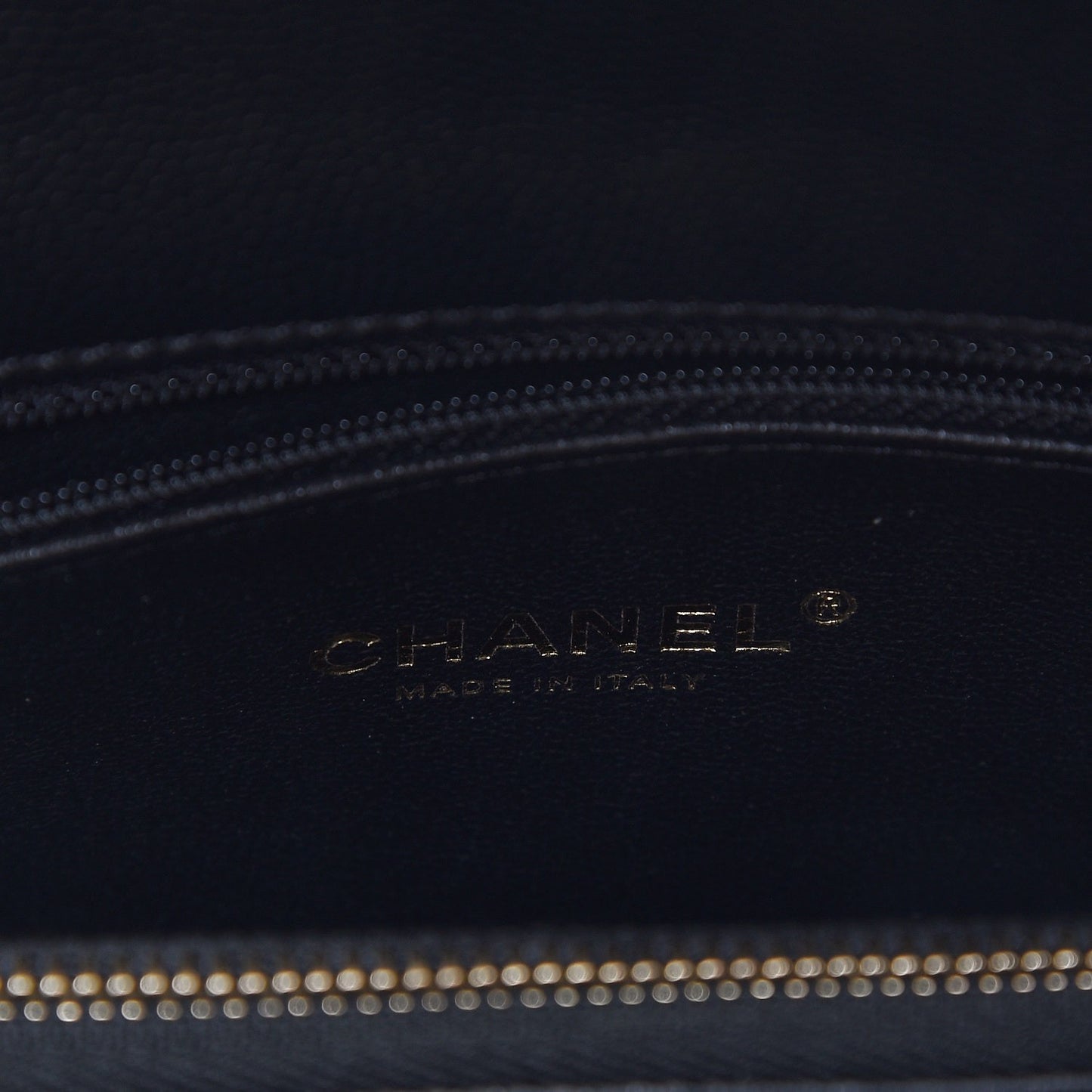 Caviar Lizard Quilted Small Coco Handle Flap Black