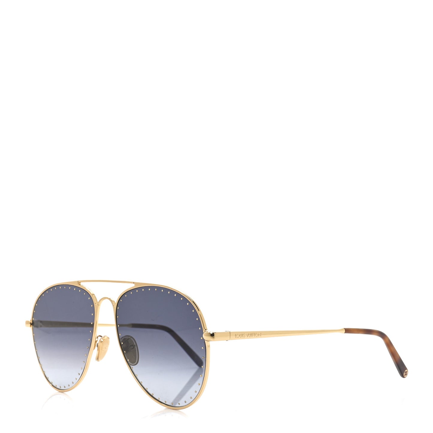 Metal LV Trunk Pilot Sunglasses Z1506U Blue