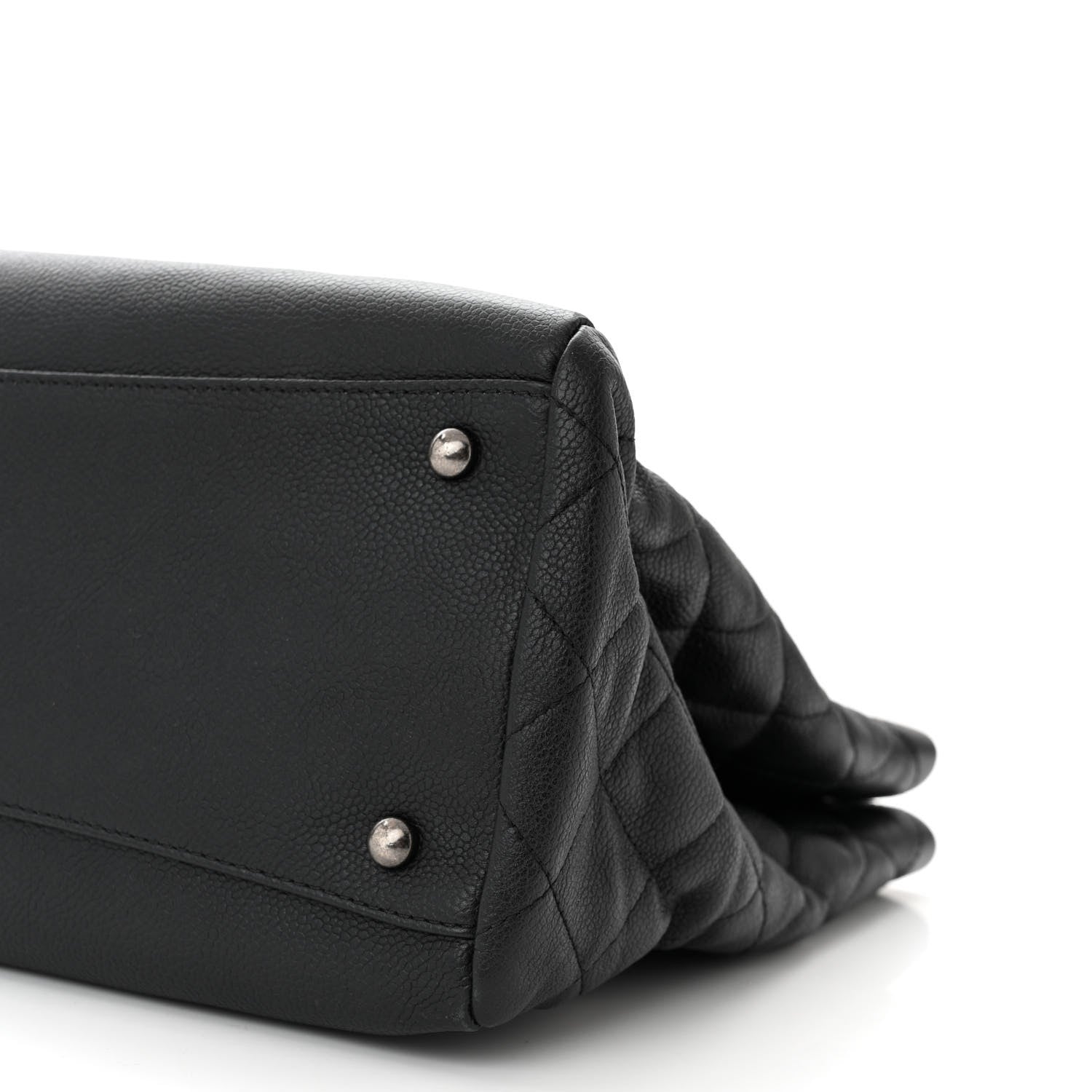 Chanel Caviar Lambskin Quilted Large Coco Break Shopping Bag Black 10 of 13