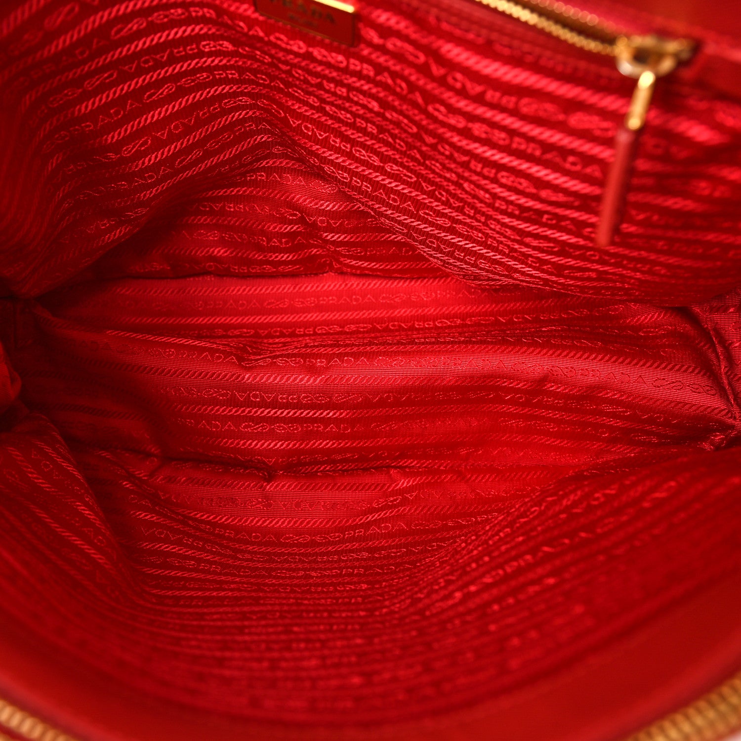 Prada Saffiano Large Galleria Double Zip Tote Fuoco 5 of 11
