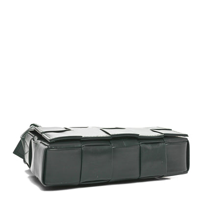 Bottega Veneta Paper Calfskin Maxi Intreccio Small Cassette Crossbody Bag Raintree 4 of 11